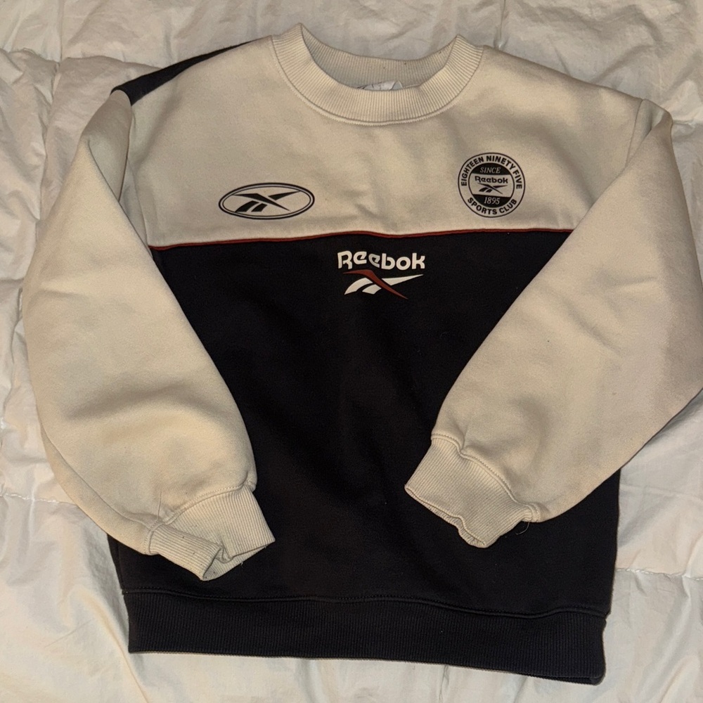 H&M x Reebok Kids Black and Cream Sweatshirt